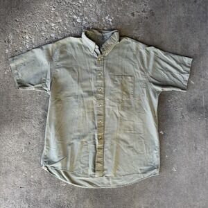 Green Checkered Button Down‎ Shirt Dover Oxford Arrow